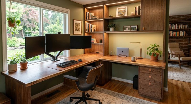 Built In Desk Installation in Fairfax, VA